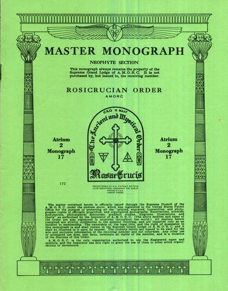 Rosicrucian Master Monograph - Atrium 2 - Monograph 17