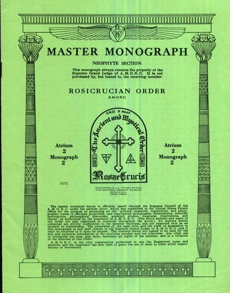 Rosicrucian Master Monograph - Atrium 2 - Monograph 2