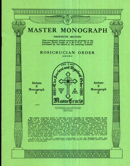 Rosicrucian Master Monograph - Atrium 2 - Monograph 5
