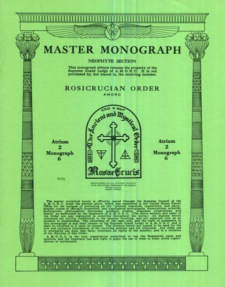 Rosicrucian Master Monograph - Atrium 2 - Monograph 6