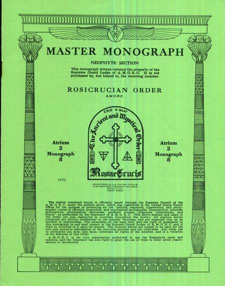 Rosicrucian Master Monograph - Atrium 2 - Monograph 8