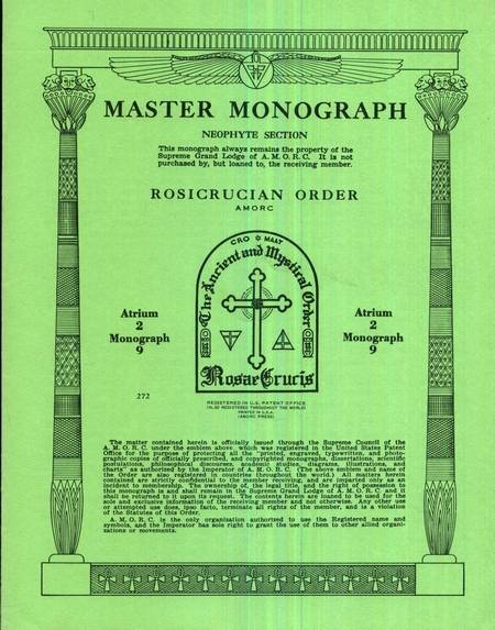 Rosicrucian Master Monograph - Atrium 2 - Monograph 9