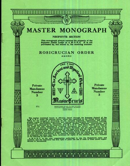 Rosicrucian Master Monograph - Private Mandamus - Monograph 3